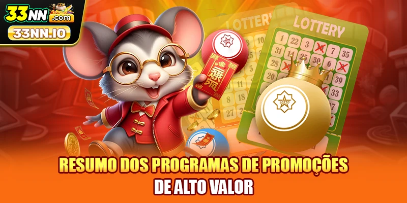 Resumo dos Programas de Promoções de Alto Valor